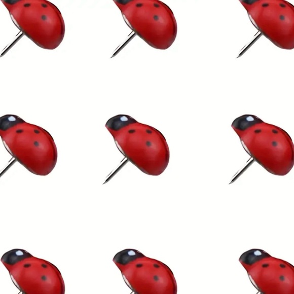 NWT Set of 30 Ladybug Thumbtacks - Picture 3 of 4